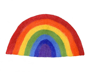 Rainbow mat - wool