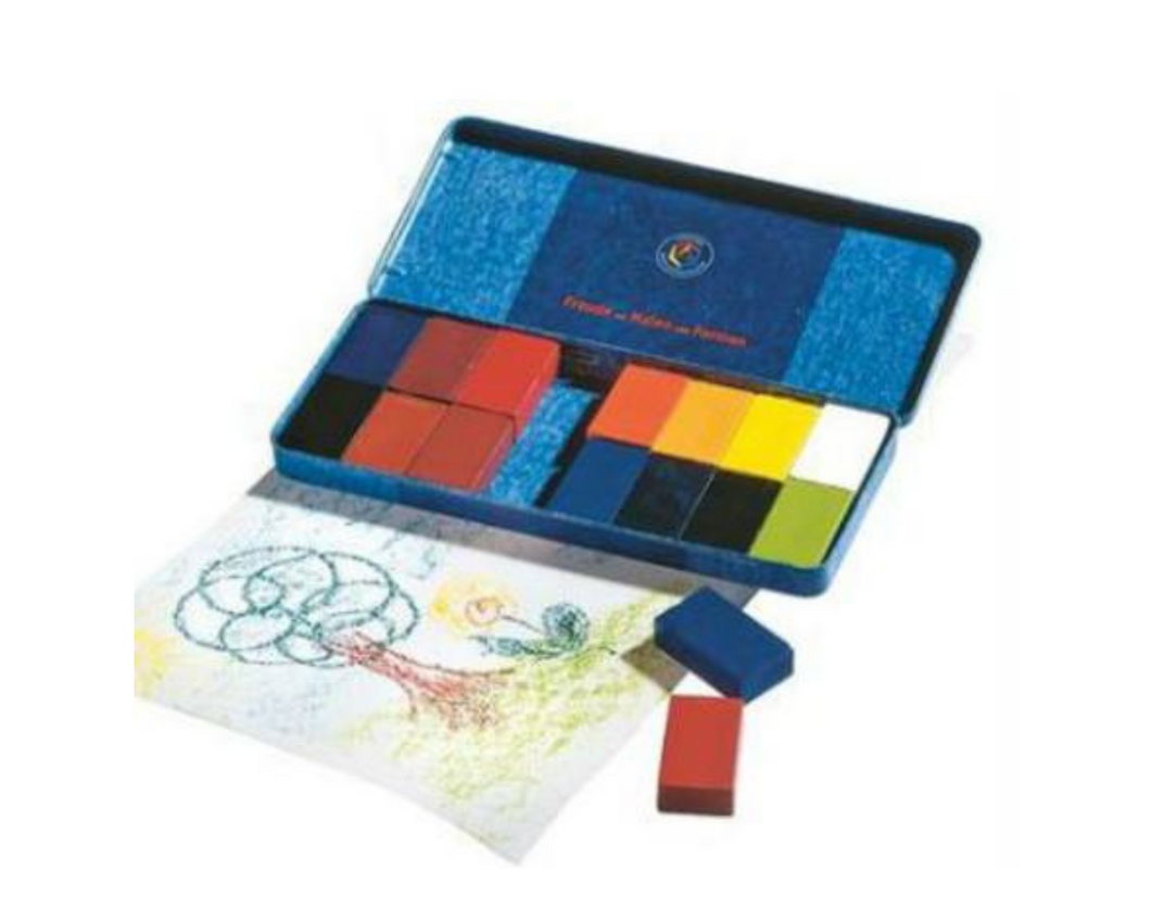 Stockmar Wax Crayons, Pure Beeswax -(16 blocks)