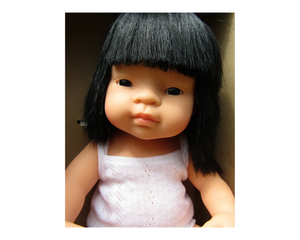 Miniland doll - Asian girl, 38cm