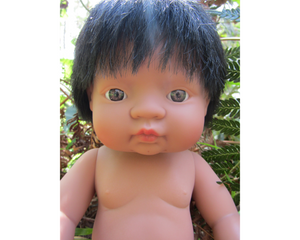 Miniland doll - Latin American boy, undressed 38cm