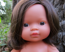 Load image into Gallery viewer, Miniland doll - Brunette Girl, undressed 38cm
