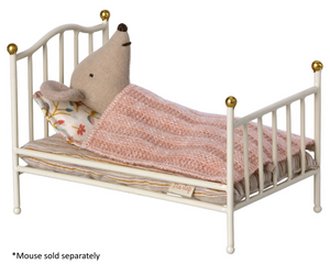 Maileg Vintage Bed Mouse Off White