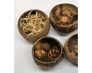 Patterned Coconut Rice bowls, set of 6