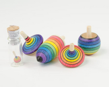 Load image into Gallery viewer, Mader Spinning Top Learning Set Rainbow

