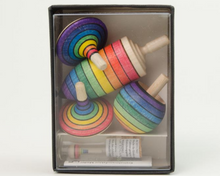 Load image into Gallery viewer, Mader Spinning Top Learning Set Rainbow
