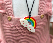 Load image into Gallery viewer, Jellystone Chew Necklace -Pastel Rainbow
