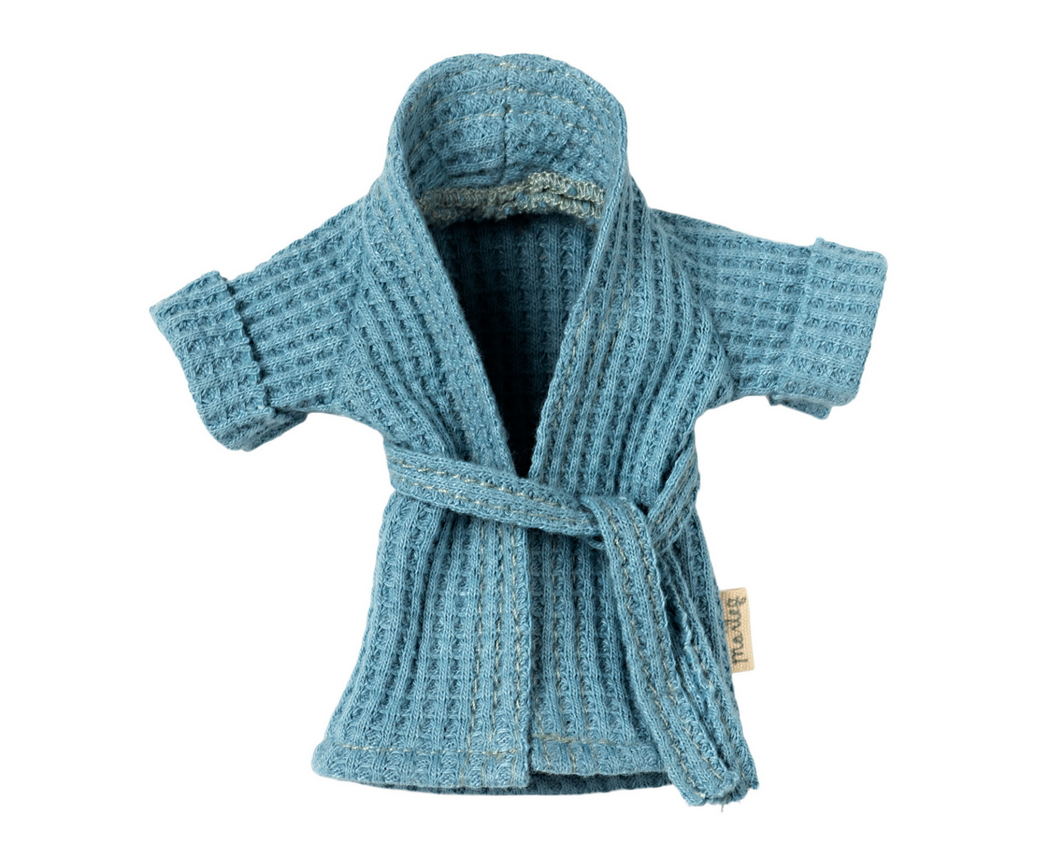 Maileg blue bathrobe