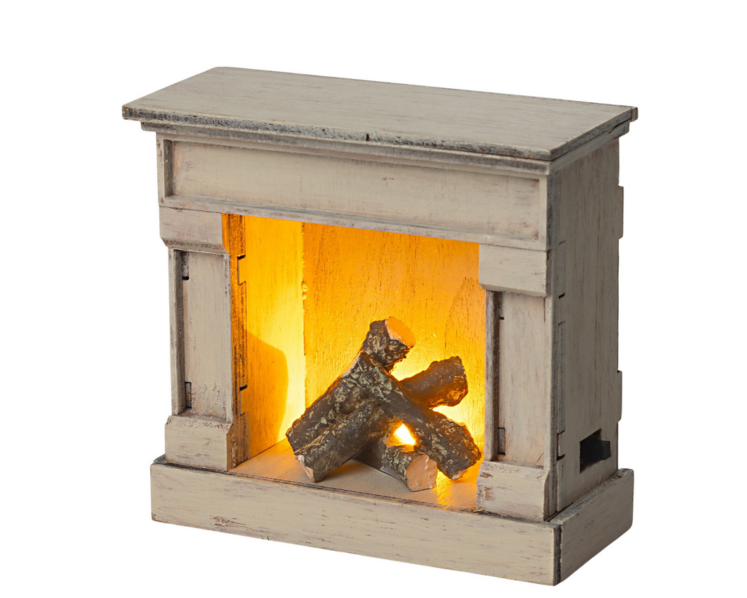 Maileg Miniature Fireplace -Off White