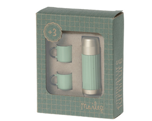 Maileg Miniature Thermos and Cups -Mint