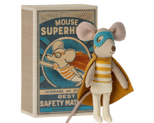 Load image into Gallery viewer, Maileg Super Hero Mouse in Matchbox
