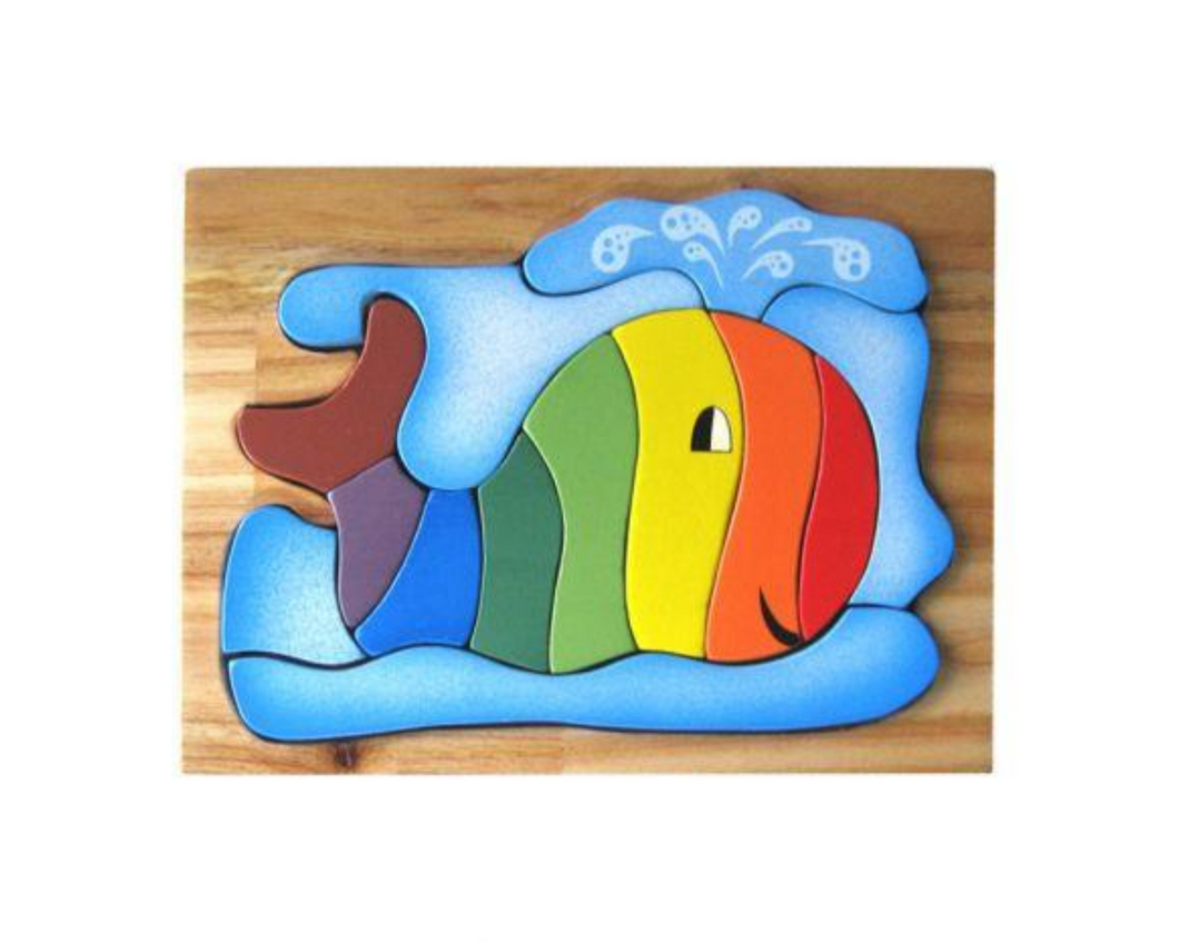 Rainbow whale puzzle
