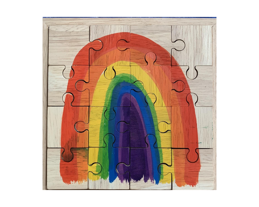 Bright rainbow puzzle