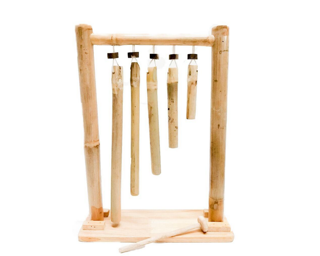 Bamboo hanging xylophone