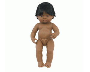 Miniland doll - Latin American boy, undressed 38cm